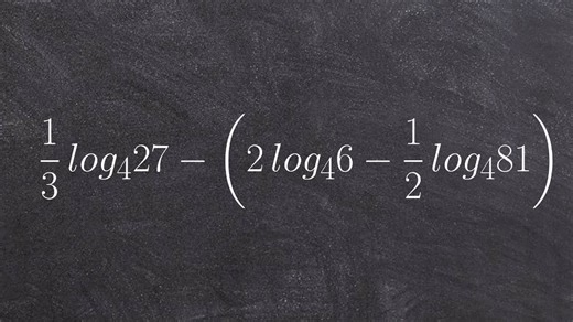 Learn how to condense a logarithmic expression with multiple logs