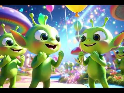 Green Alien Dance 👽 | Best Kids Dance Song | Fun 3D Animated Music Video