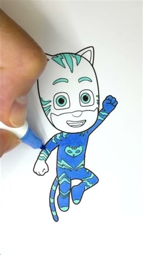 Poor Catboy from Pjmask Finds It's Color #shorts #cartoon #catboy