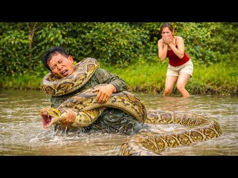 72 Hours Horror :Man Struggled in a Life-or-Death Battle with the Giant Python,Girl was Frightened