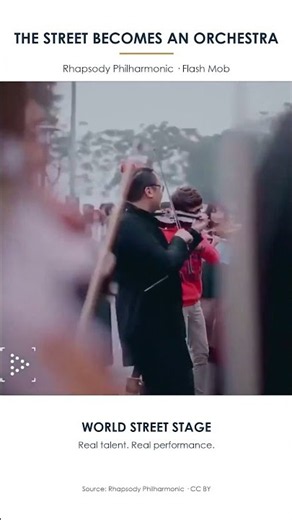 The Street Becomes an Orchestra | Flash Mob #Shorts