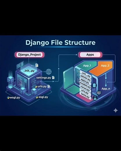 Django File Structure 🚀#django #python #coding #vscode