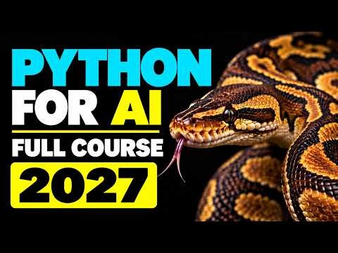 Python for AI – Full Beginner Course 2027 | Part 1: Foundations