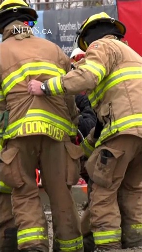 Man rescued after falling into manhole at Calgary work site