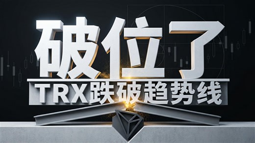 TRX跌破趋势线，是机会吗？