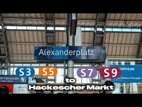 Berlin POV Walks | S3/5/7/9 Alexanderplatz to Hackescher Markt | One stop at a time