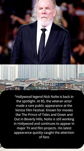 🔥 Nick Nolte, 85, Makes Rare Public Appearance