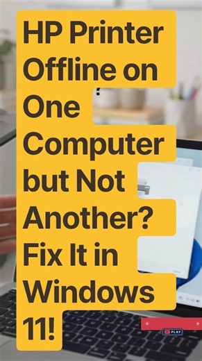 HP Printer Offline on One Computer but Not Another? Fix It in Windows 11! #hpprinteroffline