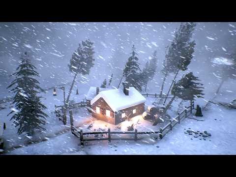 STORM WARNING | Heavy Snowstorm & Howling Wind Sounds for Sleep | Arctic Whiteout Drift & Wind Surge