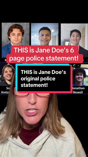 This is Jane Doe’s original six page police statement that the University of Cornell Police Department typed up and gave to the DA. #cornell #cornell7 #janedoe #therecapwithjulie