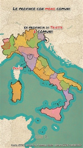 La provincia con più comuni d'Italia: Torino ne ha 312 (dati ISTAT)