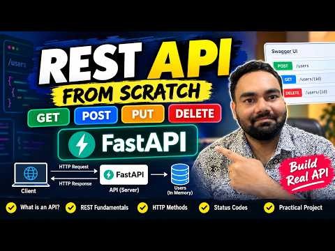REST API From Scratch with FastAPI GET, POST, PUT, DELETE & CRUD