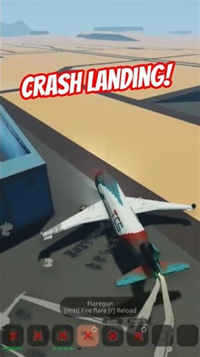 We made a crash landing! #gaming #intense #stormworks #planecrash