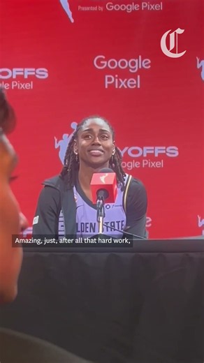 Gabby Williams and Tiffany Hayes presser after Valkyries win