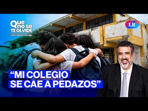 DENISSE MIRALLES RENUNCIA Y COLEGIOS EN MAL ESTADO | QUE NO SE TE OLVIDE CON CARLOS CORNEJO
