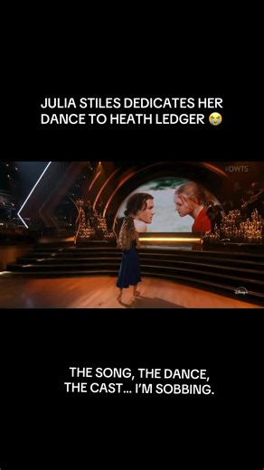 Julia Stiles dedicates Dancing With The Stars dance to Heath Ledger
