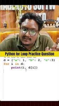 Python For Loop Practice Question 🤯 | Dictionary Iteration Explained | Guess the Output