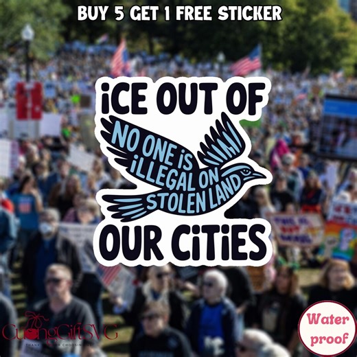 ICE Out of Our Cities Sticker, No One is Illegal Sticker,immigrant Rights Sticker,political Protest Sticker, Activist Decal, Equality Magnet - Etsy
