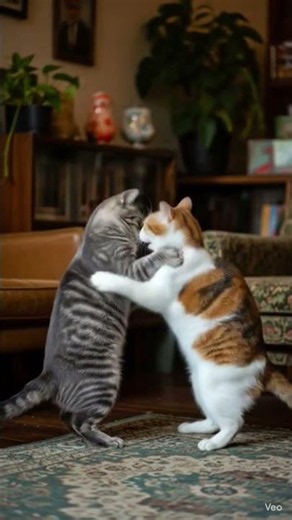 Cat Fight #cat #catfight #catfighter #aivideo #ai #aivideogenerator #brainrot
