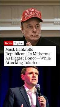 Musk Bankrolls Republicans In Midterms As Biggest Donor—While Attacking Talarico
