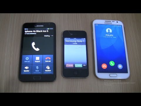 Incoming call & Outgoing call at the Same Time Samsung Galaxy Note 1+Note 2 MIUI +Iphone 4S ios 6