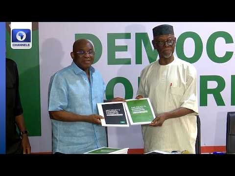 2027 Elections: Oyegun-Led Committee Presents ADC's Draft Manifesto [Full Video]