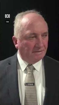 'Sit down!': Barnaby Joyce's dog interrupts serious interview | 7.30