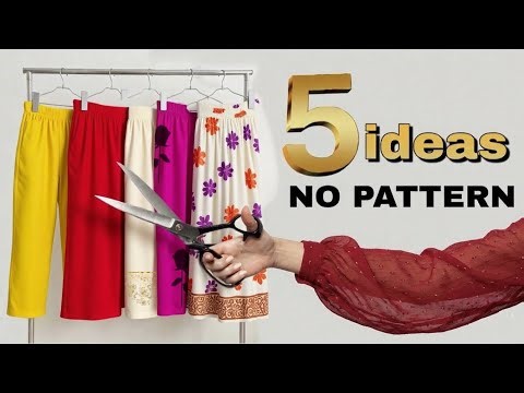 No Pattern! No Problem! 5 Easy Pants! (Sewing for Beginners)