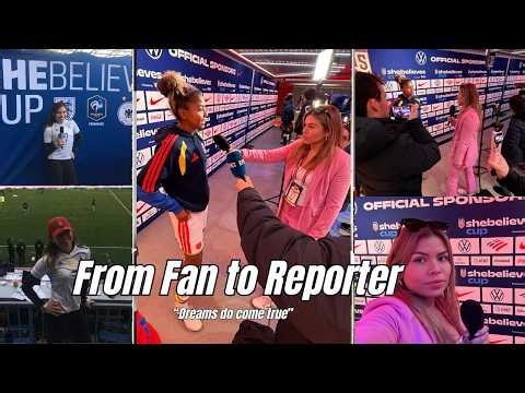 I Went From Fan to Reporter at the SheBelieves Cup 🇺🇸⚽️| My Full Circle Moment #sportsgirlnyc