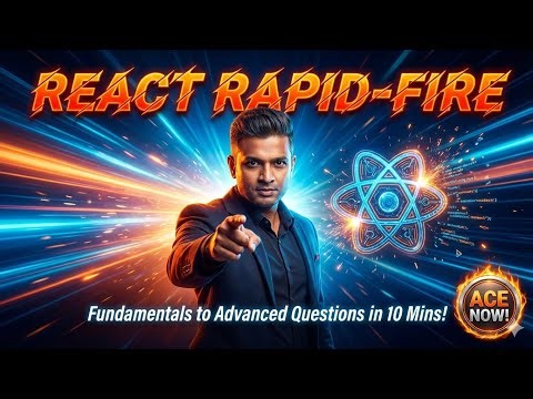 🔥 React Interview Rapid-Fire: 50+ Questions in 10 Mins! Crush 2026 Tech Interviews NOW!