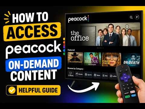 How to access Peacock on-demand content - Helpful Guide