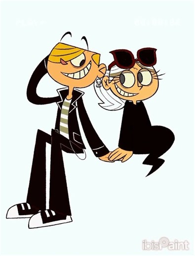 Just a couple of emo lovebirds, eh. 🖤🎸 #jimmytwoshoes #speedpaint #CartoonArt #EmoEra
