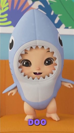 Halloween Baby Shark Dance & Dress-Up - Lellobee 🦈 #kidsongs #shorts