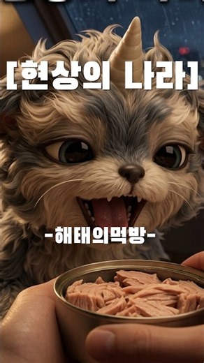 이마에 뿔 달린 고양이? 비 오는 옥탑방에 굴러들어온 털뭉치의 정체 🐟 #shorts #현상의나라 #한구리야전공작소