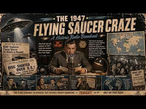 The 1947 Flying Saucer Craze: Historic Radio Broadcast with Walter Kiernon