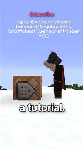 This Dirt block is an Elytra #minecraft #tricks