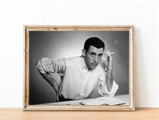 Vintage J.D. Salinger Photograph - Inspirational Art Poster - Etsy Australia