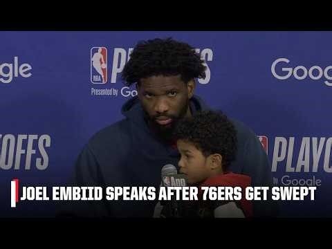Joel Embiid reflects on the season after the 76ers get swept by the Knicks | NBA on ESPN