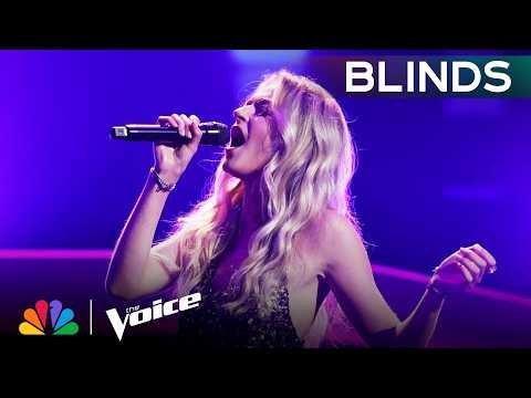 Lillie Kolich Gets FOUR-CHAIR TURN with sombr’s “back to friends" | The Voice Blind Auditions | NBC