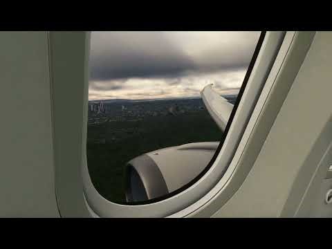 Landing in Frankfurt - Boeing 787 [Engine View]