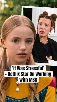 ‘It Was Stressful’ - Netflix Star On Working With MBB #shorts #NellFisher #StrangerThings
