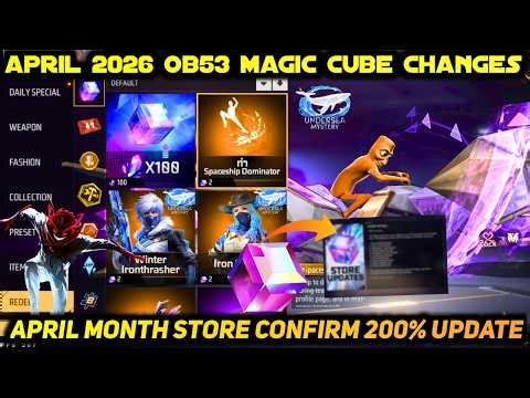 8 APRIL 2026 KO NEXT MAGIC CUBE STORE UPDATE 10 BUNDLE FREE FIRE NEW OB53 EVENT MEIN KAB AAYEGA