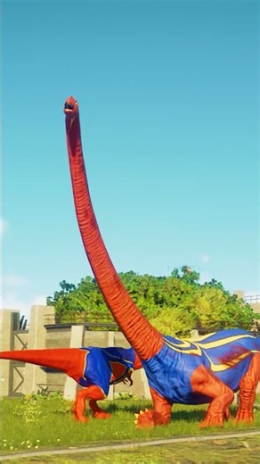 Brachiosaurus vs TRex Battle