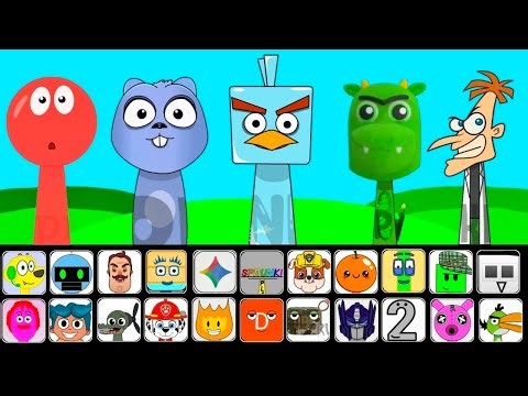 🔥 NEW Sprunki OCs Characters – Red Ball, Lemmings, Ice Bird, Dragon, Heinz Doofenshmirtz