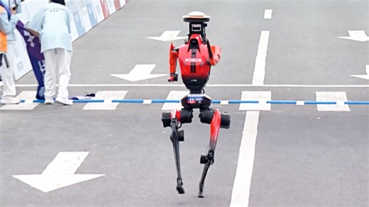 Chinese smartphone maker 'Honor' beats human world record in Beijing robot half-marathon