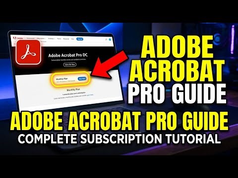 How to subscribe to Adobe Acrobat Pro DC for PDFs - Complete Guide