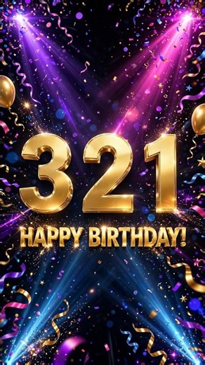 Golden Birthday Countdown 🎂✨ 3..2..1.. Happy Birthday! #shorts