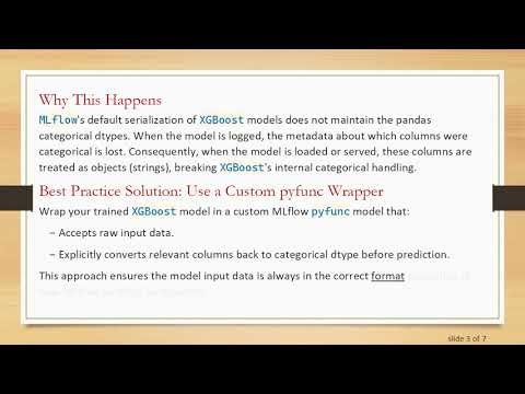Handling XGBoost Categorical Data Issues in Azure ML with MLflow
