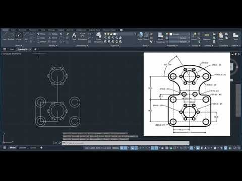 AutoCAD Mechanical Drawing Tutorial | Polar Array + Fillet + Trim Explained #autocad
