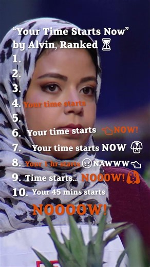 Alvin Leung’s “Time Starts Now” Ranking ⏱️